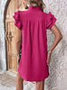 Elegant Ruffled Cap Sleeve Mini Dress Feminine & Flowy Summer Dress by Stevvex