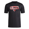 adidas Mens Short Sleeve Pre-Game T-Shirt Black/D.C. United X-Large by EasyOptionXY