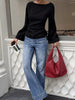 Tied Long Sleeve T-Shirt by Simply Love