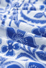 Royal Blue Printed Puff Sleeve Dress Stylish & Feminine Statement Dress For Every Occasion by Stevvex