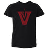 Vandegrift Crown Trio Valentines Heart Logo WHT by 500 LEVEL