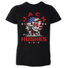 Jack Hughes New Jersey USA Flag Celebration WHT by 500 LEVEL