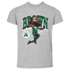 Jaylen Brown Boston Celtics Cartoon WHT by 500 LEVEL