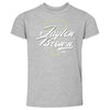 Jaylen Brown Boston Number Script WHT by 500 LEVEL
