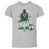 Jaylen Brown Boston Celtics Shield WHT by 500 LEVEL