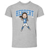 Justin Herbert Los Angeles C Toon WHT by 500 LEVEL