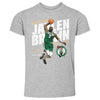 Jaylen Brown Boston Celtics Slant WHT by 500 LEVEL
