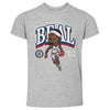 Bradley Beal Los Angeles Clippers Cartoon WHT by 500 LEVEL
