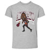 Bam Adebayo Miami Heat Cartoon WHT by 500 LEVEL