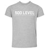 500 LEVEL Wordmark WHT by 500 LEVEL
