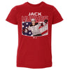 Jack Hughes New Jersey American Flag WHT by 500 LEVEL