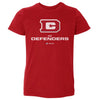 DC Defenders Primary Logo WHT by 500 LEVEL