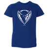 DePaul Blue Demons Primary Logo White WHT by 500 LEVEL