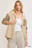 Umgee Washed French Terry Shacket by FitiqueFit