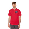 Peace & Progress Men's Polo Shirt — 'PEACE not POTENTIAL FOR WAR' Patch by Tristan’s Treehouse