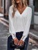 V-Neck Long Sleeve T-Shirt by Simply Love