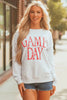 Blue Vintage Washed GAME DAY Graphic Baggy Sweatshirt by Wild and Free Boutique