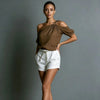 Off-Shoulder Short-Sleeve Top – 7 Colors, XS–3XL by FitiqueFit