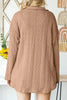Retro Camel Full Size Drop Shoulder Jacket With Button-Up Design Women Jacket by Stevvex