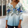 🌸 Asymmetrical Spike Button 3/4 Sleeve T-Shirt – Effortless Chic by FitiqueFit