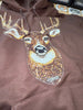 Faux Rhinestone Buck Hoodie by Luckless Outfitters