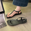 Women's Flat Buckle Strap Sandals by FitiqueFit