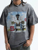 Men's Graphic Oversized Washed T-Shirt by Simply Love