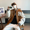 New Elegance Spring Autumn Coat Baseball Bomber Jacket Loose Letter R Men Women Couples Tops Plus Size Jackets Streetwear by Stevvex