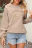 Black Football Graphic Game Day Embroidered Corded Sweatshirt by Wild and Free Boutique