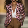 Women's Pink Leopard Blazer by FitiqueFit