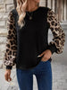 Leopard Long Sleeve Round Neck T-Shirt by Simply Love
