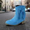 Low Heel Suede Large Size Sweet Bow Casual Boots by FitiqueFit