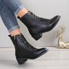 British Style High-Top Zipper Leather Boots — Women’s Trend Fashion Boots by FitiqueFit
