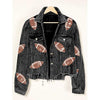 Cropped Corduroy Jacket with Button Front & Raw Hem by FitiqueFit