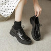 Women’s Solid-Color Retro Slip-On Platform Shoes by FitiqueFit