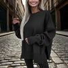 Women’s Solid Color 2-Piece Tracksuit — Crewneck Sweatshirt by FitiqueFit