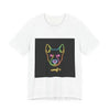 Neon Dog Face Tee — "Woof" Graphic T-Shirt by Tristan’s Treehouse