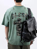 Men's Plus Size Distressed Camo Cross Graphic T-Shirt by Simply Love