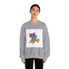 Do It Anyway Crewneck Sweatshirt | Maximalist Typography, Bold Stacked Type by Tristan’s Treehouse