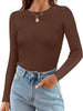 Ribbed Knit Slim Fit Long Sleeve T-Shirt by Simply Love