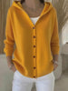 Women’s Button-Down Hoodie Cardigan Sweater Coat by FitiqueFit
