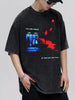 Men's Graphic Round Neck Oversized T-Shirt by Simply Love