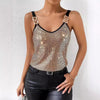 ✨ Women's Summer Sequined Suspender Chain Vest Top by FitiqueFit
