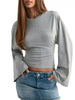 Full Size Long Sleeve Fitted T-Shirt Plus Size by Simply Love