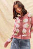SO ME Strawberry Fruit All Over Button Sweater Cardigan by FitiqueFit