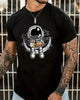 Cartoon Astronaut Shirt for Men – Casual Summer Streetwear Tee by FitiqueFit