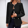Women’s Round Neck Button Cardigan – Long Sleeve Classic Knit Sweater by FitiqueFit