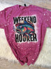 Weekend Hooker Bleached Tee by The Neeley Design Co Wholesale