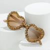 Peach Heart Rhinestone Sunglasses – Y2K INS Style by FitiqueFit
