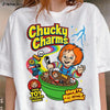 Funny Halloween Graphic T-Shirt – Retro Horror Cereal Tee, Spooky Movie Character Shirt by Dog Mom Hat
